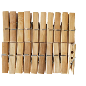 100 x Laundry Clothing Bamboo Pegs (Copy)